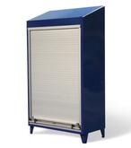 Roll-Up Door Cabinet with Slope Top