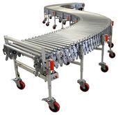 PORTABLE ROLLER FLEX CONVEYOR Flexible VGC 24 ft Long 24" Wide NESTAFLEX 226 