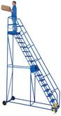 Vestil Rolling Warehouse Ladders 11 to 16 Step Model No. LAD-16-21-G