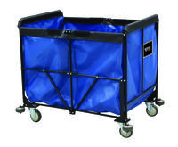 R08-BBX-CCA-4UNN Collapsible Basket Truck Vinyl 8 Bushel Blue
