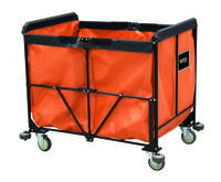 Collapsible Basket Truck - Vinyl - 8 Bushel - Orange