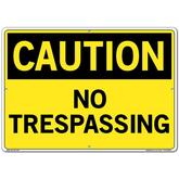 Vestil Sign - Caution No Trespassing