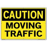 Vestil Sign - Caution Moving Traffic