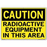 Vestil Sign - Caution Radioactive Equipment In This Area