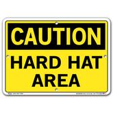Vestil Caution Hard Hat Area