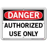 Vestil Danger Authorized Use Only