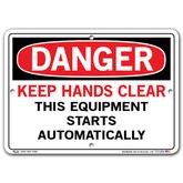 Vestil Danger Keep Hands Clear