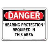 Vestil Danger Hearing Protection Required