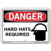 Vestil Danger Hard Hats Required