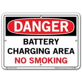 Vestil Danger Battery Charging Area No Smoking