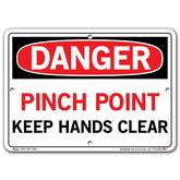 Vestil Danger Pinch Point Keep Hands Clear