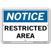 Vestil Notice Restricted Area