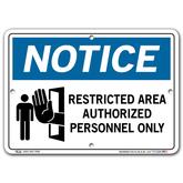 Vestil Notice Restricted Area Authorized Personnel Only