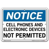 Vestil Notice Cell Phones and Electronic Devices Not Permitted