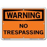 Vestil Warning No Trespassing