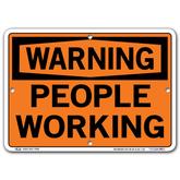 Vestil Warning People Working