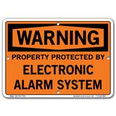 Vestil Warning Property Protected by Electronic Alarm System