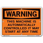 Vestil Warning This Machine Is Automatically Controlled