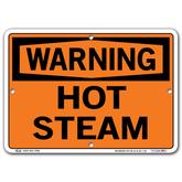 Vestil Warning Hot Steam