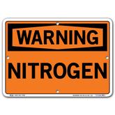 Vestil Warning Nitrogen