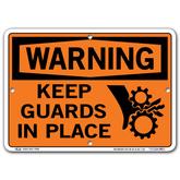 Vestil Warning Keep Guards In Place