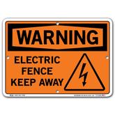 Vestil Warning Electric Fence Keep Away