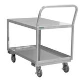 Durham Stainless Steel Low Deck Cart with 2 Shelves