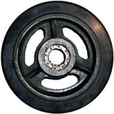 SM52I Mold-On Rubber Iron Core Wheel