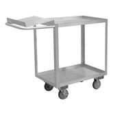Durham Stainless Order Picking Cart with 2 Shelves