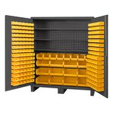 Durham 14 Gauge Cabinet with 3 Shelves and 212 Bins