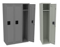 60" Inch High Single Tier Lockers With Legs Unassembled
