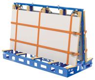 Vestil STR-S-9764-4 Slab Transport Rack Without Casters in use