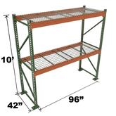 Stromberg Teardrop Storage Rack - Starter Unit with Deck - 96 in x 42 in x 10 ft