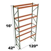 Stromberg Teardrop Storage Rack - Starter Unit without Deck - 120 in x 42 in x 16 ft
