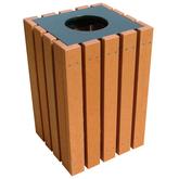 Vestil TR-PSQ-22-BK-CD Trash Receptacles 22 Gallon NEW