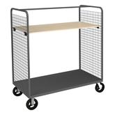 Durham Wire Cart with 1 Adjustable Shelf