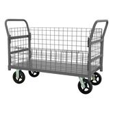 Durham Wire Cart with Removable Handles and Drop Gate