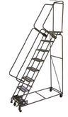 Ballymore Weight Actuated All Directional Lockstep Ladder 50-Degree Slope & Expanded Metal Treads, Model WWA-AD-SW-082414X