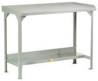 Welded Steel Workbenches with Back and End Stops