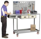 Little Giant Work Height Mobile Workstation Model No. QC2448-TL2DRPB