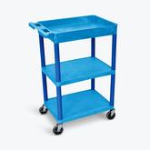 LUXOR Tub Top and Flat Middle/Bottom Shelf Cart