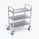 LUXOR Stainless Steel Cart - Three Shelves