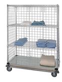 Quantum Linen Cart 3 Sided with Dolly Base