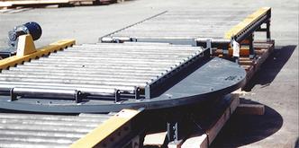 Large Conveyor Turntable for a Pallet Manufacturer