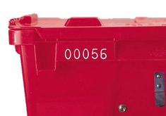 Lewis Bins Sequential Numbering Hot Stamp Identification