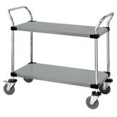 Quantum Solid Shelf Stainless Steel Mobile Utility Cart