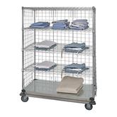 Quantum Dolly Base 3 Sided 5 Shelf Linen Cart