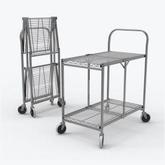 LUXOR Two-Shelf Collapsible Wire Utility