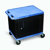 LUXOR AV Blue Cart - 2 Shelf or Cabinet