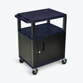 LUXOR Topaz AV Cart - 3 Shelves or Cabinet Style